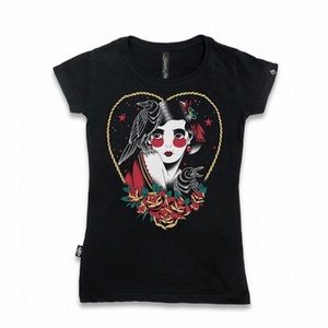 Liquor Brand Crows Women’s Top Black New